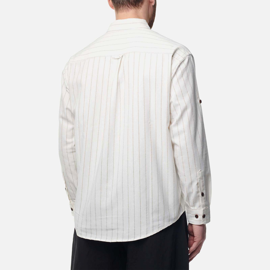 FrizmWORKS Мужская рубашка Stripe Linen Napoli