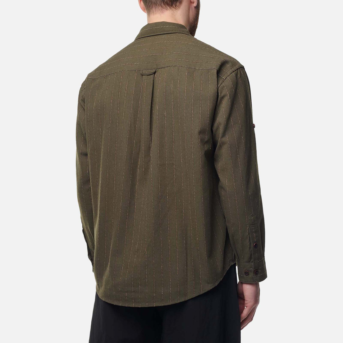 FrizmWORKS Мужская рубашка Stripe Linen Napoli