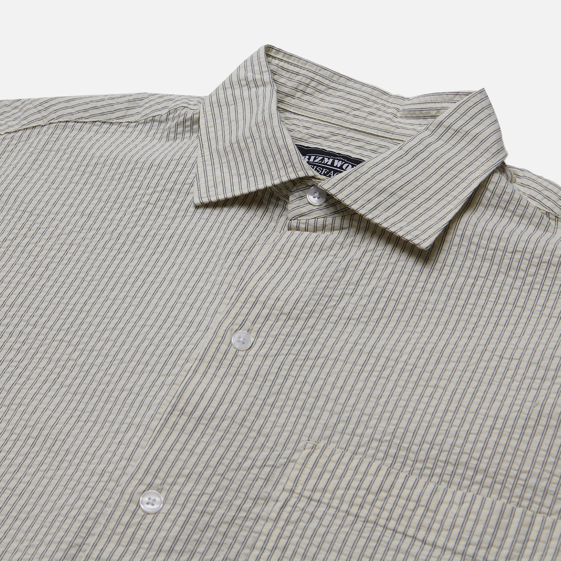 FrizmWORKS Мужская рубашка Seersucker Stripe Napoli