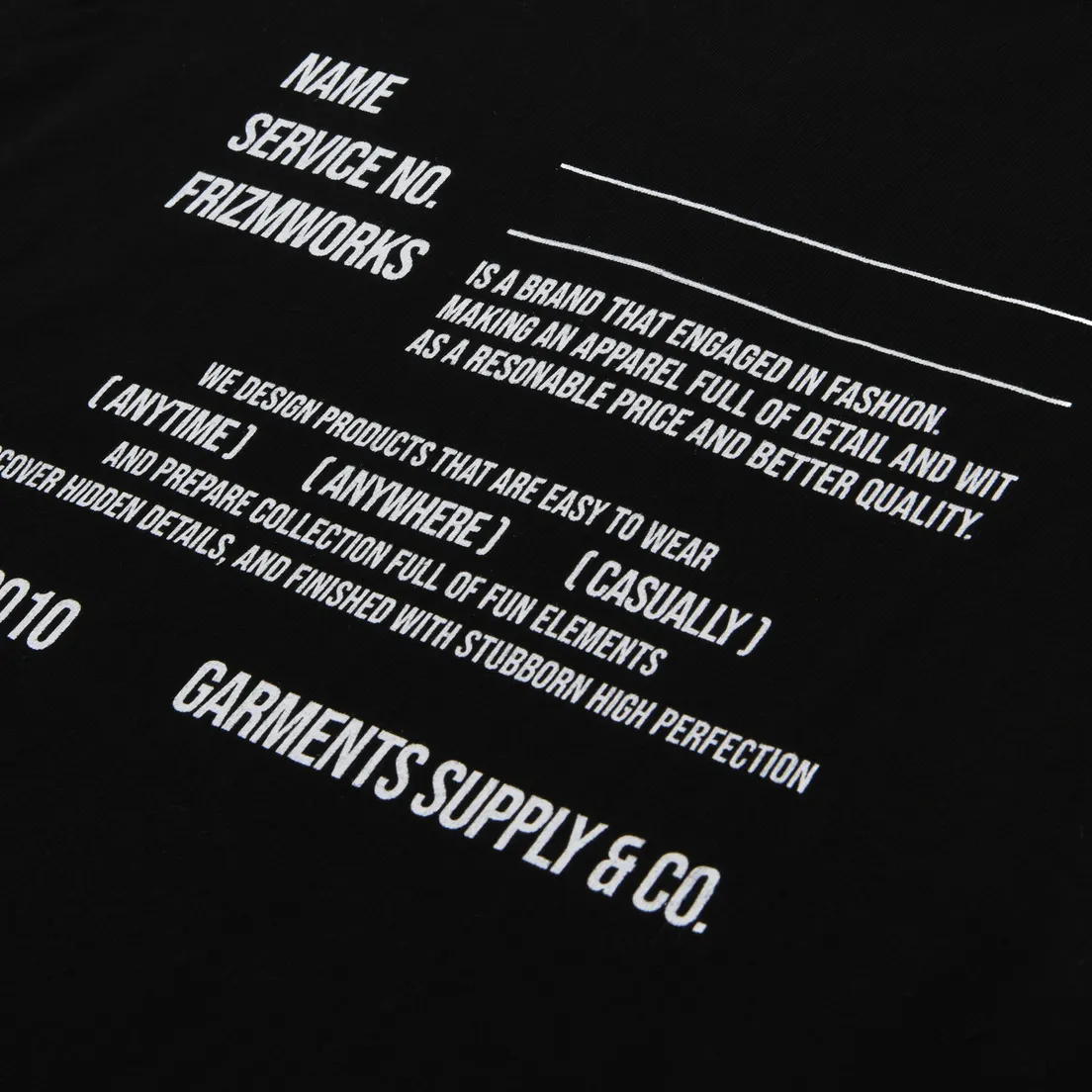 FrizmWORKS Мужская футболка Service Label