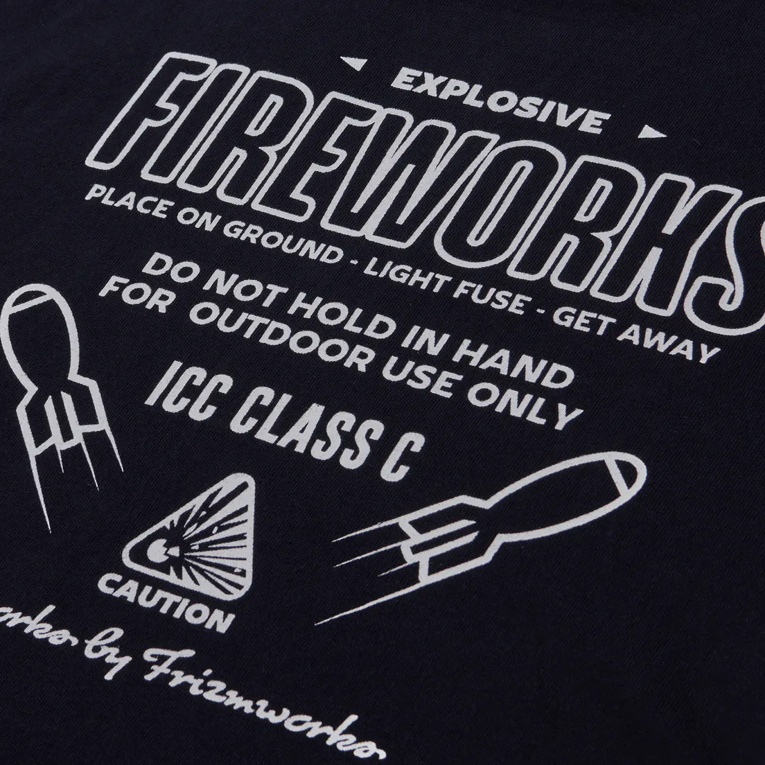 FrizmWORKS Мужская футболка Caution Fireworks