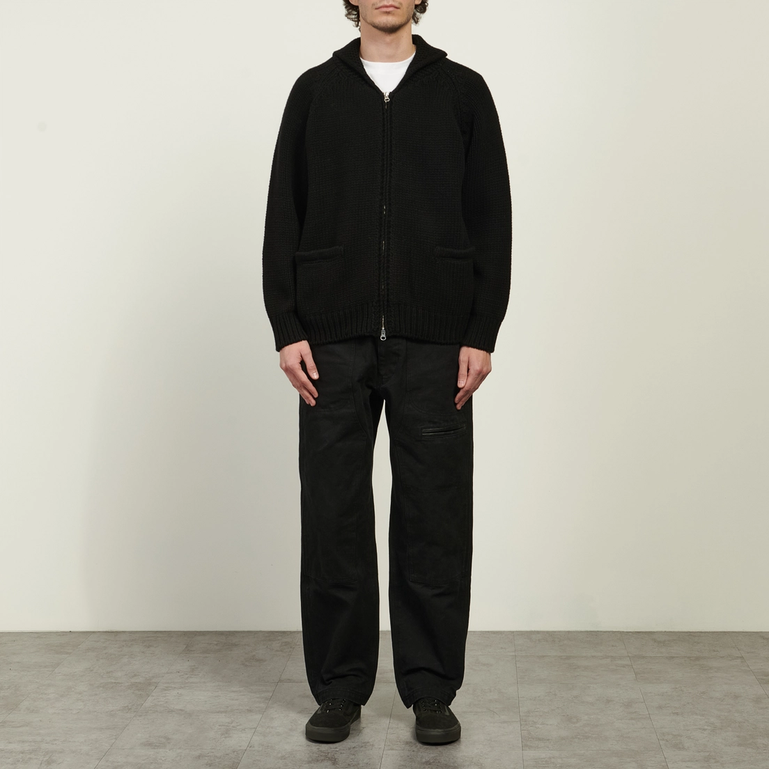 FrizmWORKS Мужской свитер Heavy Cowichan Zip Up Cardigan