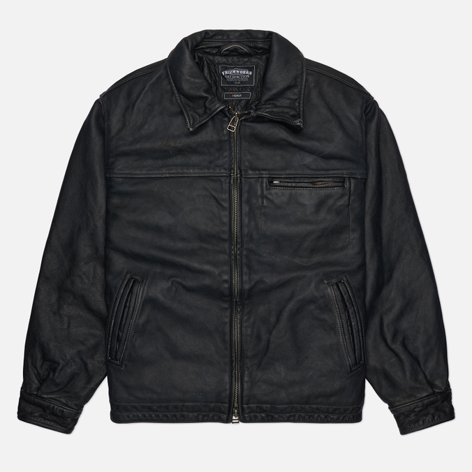 Мужская демисезонная куртка FrizmWORKS Destroyed Cowhide Leather