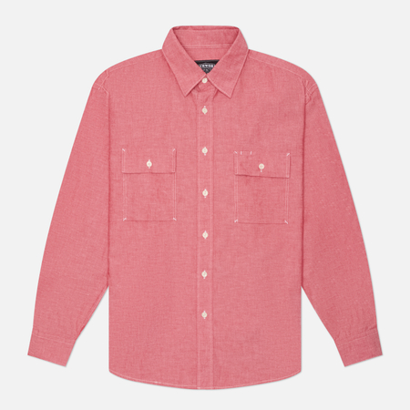 Мужская рубашка FrizmWORKS Cigarette Pocket Chambray, цвет розовый, размер M