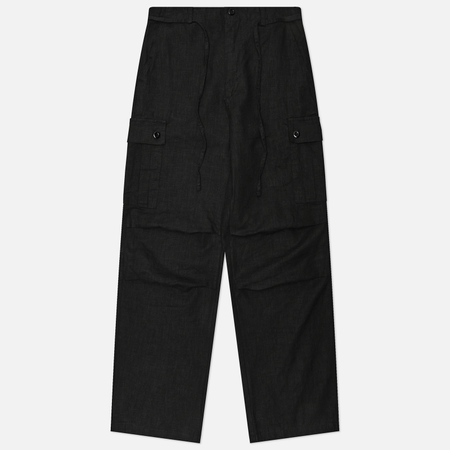 Мужские брюки FrizmWORKS Linen Cargo Parachute, цвет чёрный, размер M