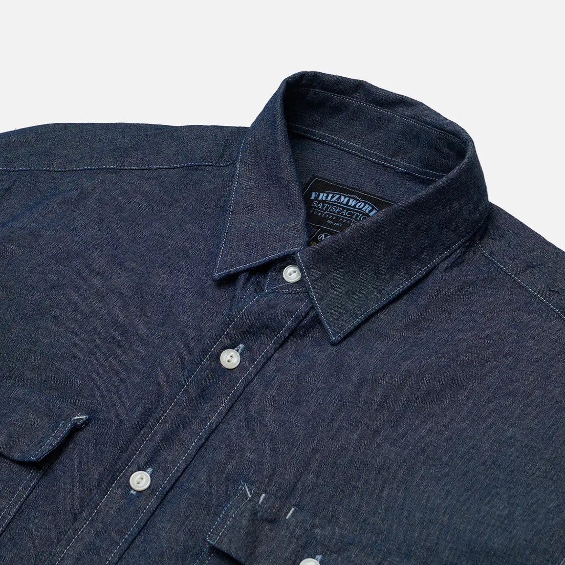 FrizmWORKS Мужская рубашка Cigarette Pocket Chambray
