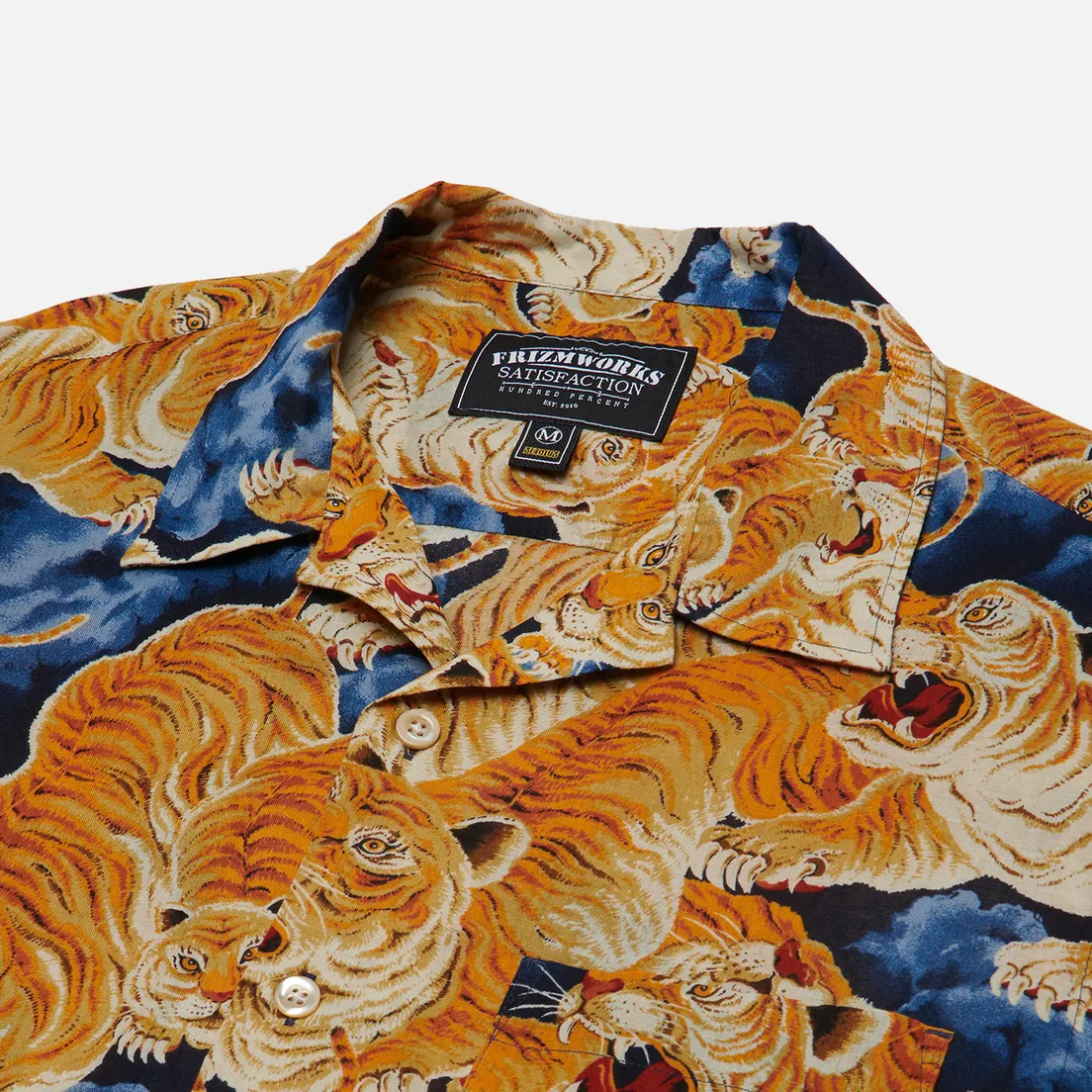 FrizmWORKS Мужская рубашка Tiger Hawaiian Half
