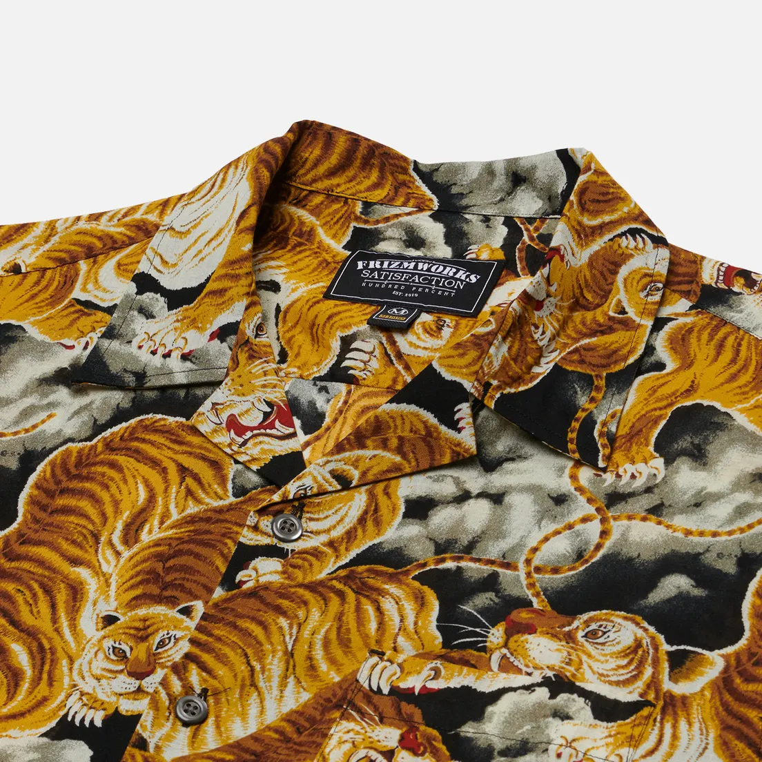 FrizmWORKS Мужская рубашка Tiger Hawaiian Half