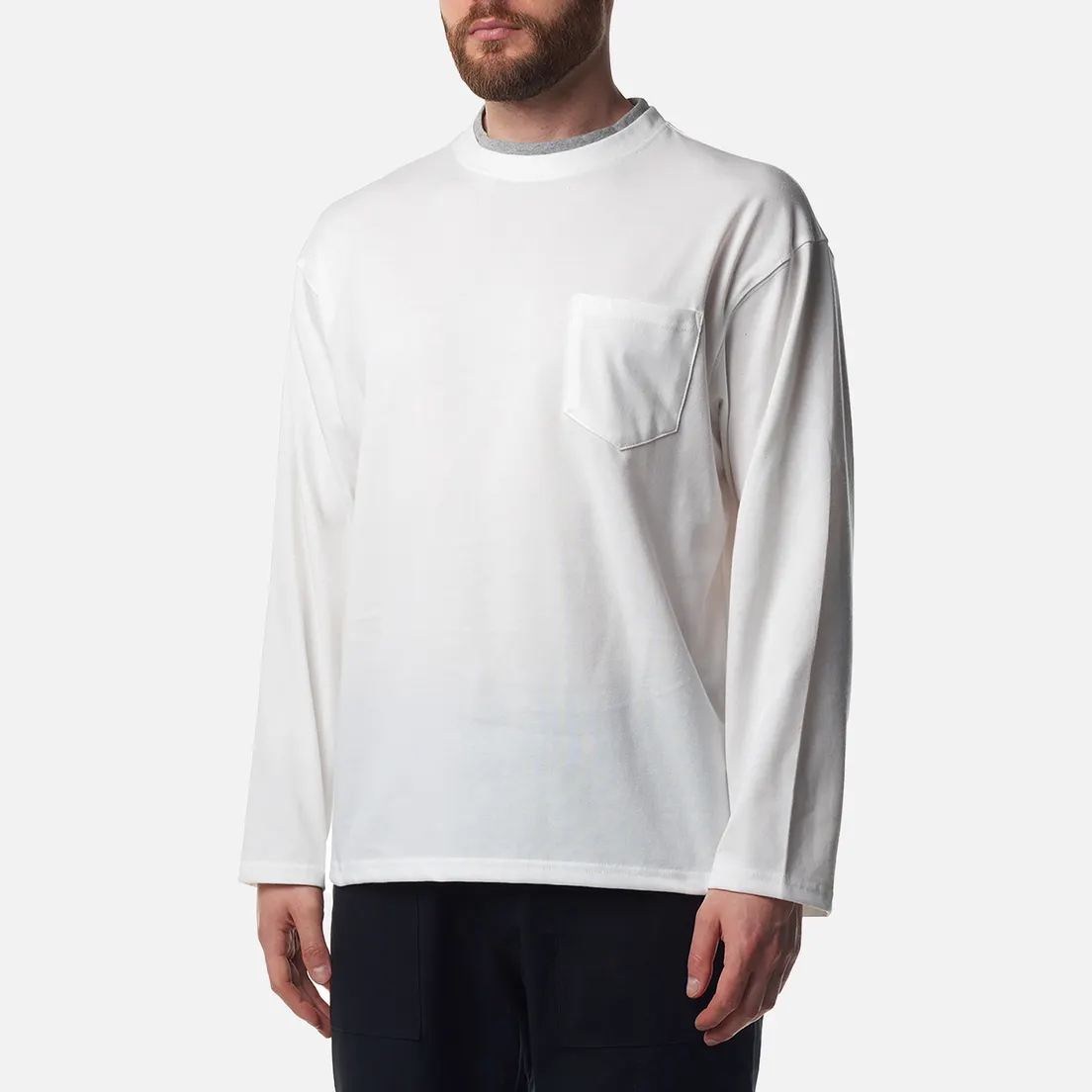 FrizmWORKS Мужской лонгслив Double Neck Pocket