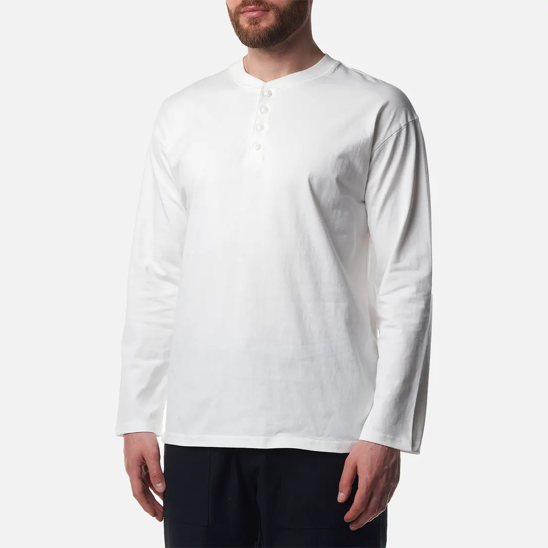 FrizmWORKS Мужской лонгслив Regular Henley Neck