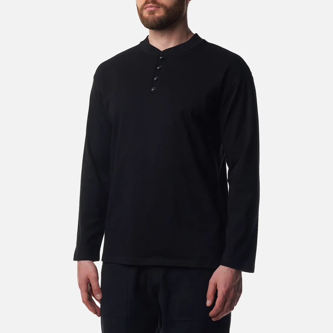 FrizmWORKS Мужской лонгслив Regular Henley Neck