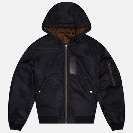 Мужская демисезонная куртка FrizmWORKS Active MA-1 Hooded Parka, цвет чёрный, размер XL