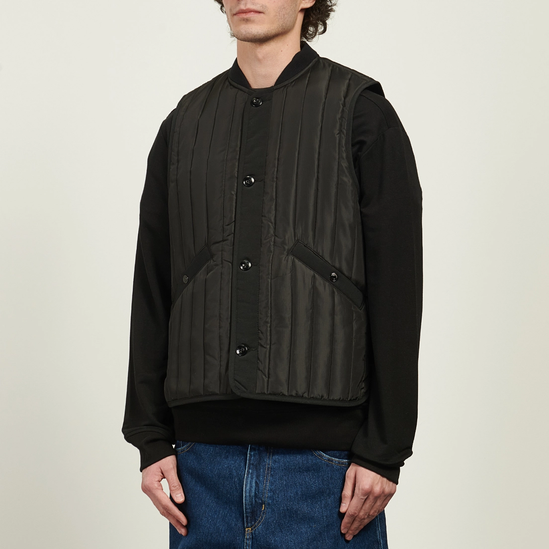 FrizmWORKS Мужской жилет Stripe Quilted Mil Liner