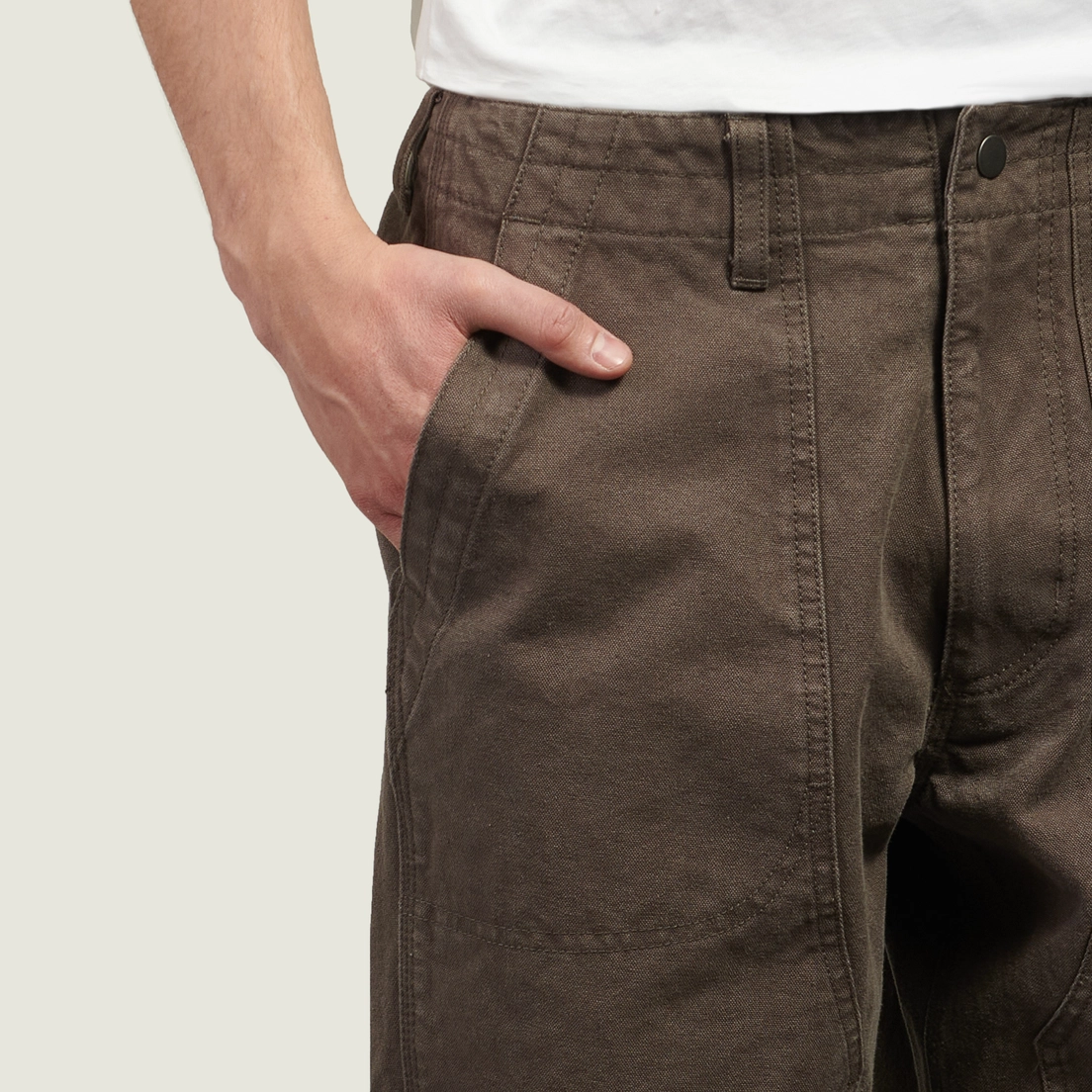 FrizmWORKS Мужские брюки Heavy Canvas Destroyed Double Knee