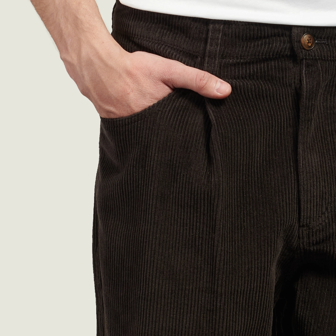 FrizmWORKS Мужские брюки Corduroy Wide One Tuck