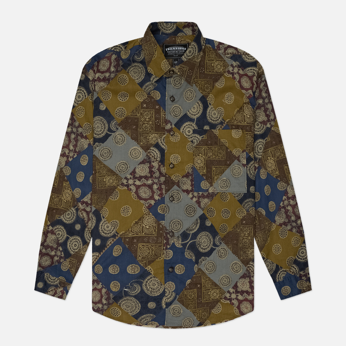 Мужская рубашка FrizmWORKS Diamond Patchwork Relax