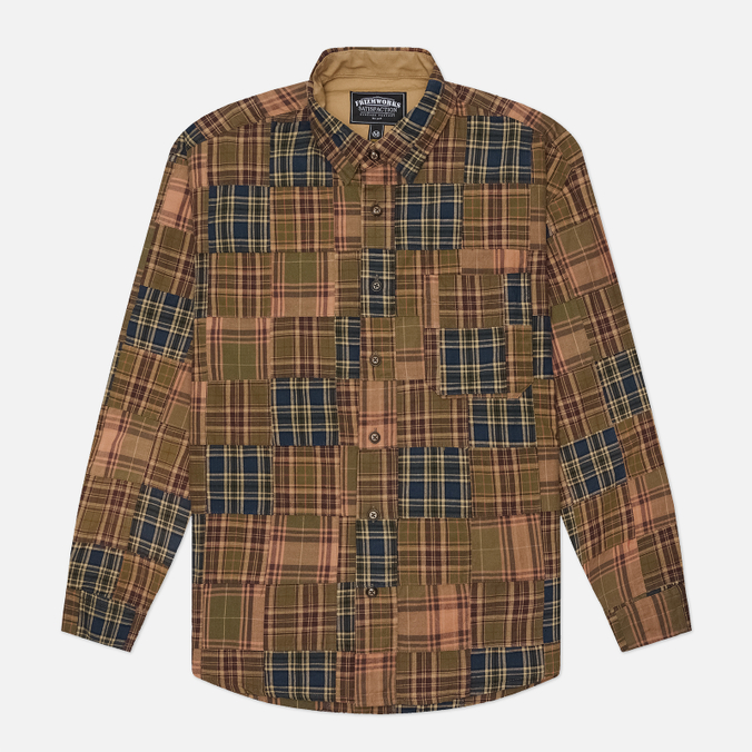 Мужская рубашка FrizmWORKS Madras Patchwork Relaxed