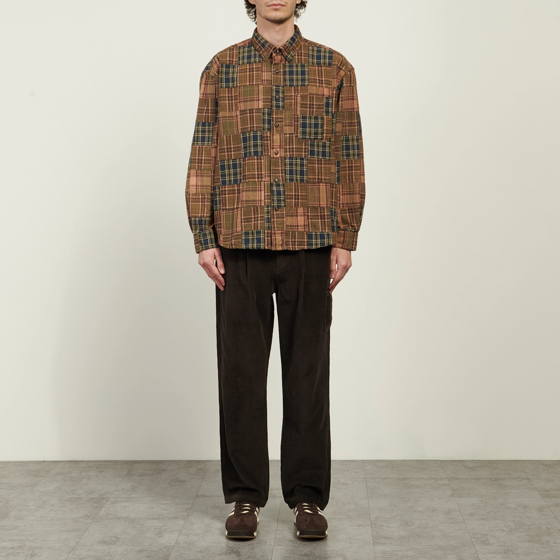 FrizmWORKS Мужская рубашка Madras Patchwork Relaxed