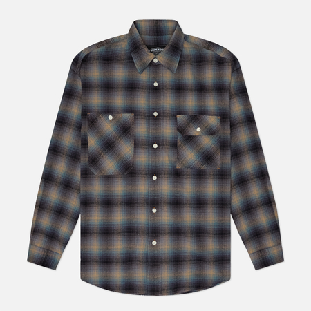 Мужская рубашка FrizmWORKS Flannel Check Work, цвет синий, размер XL