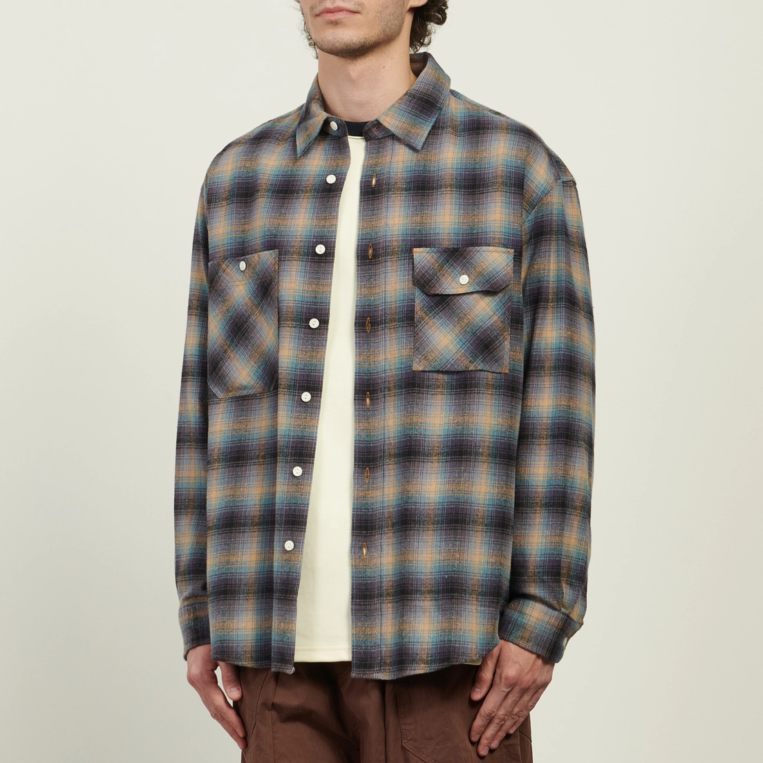 FrizmWORKS Мужская рубашка Flannel Check Work