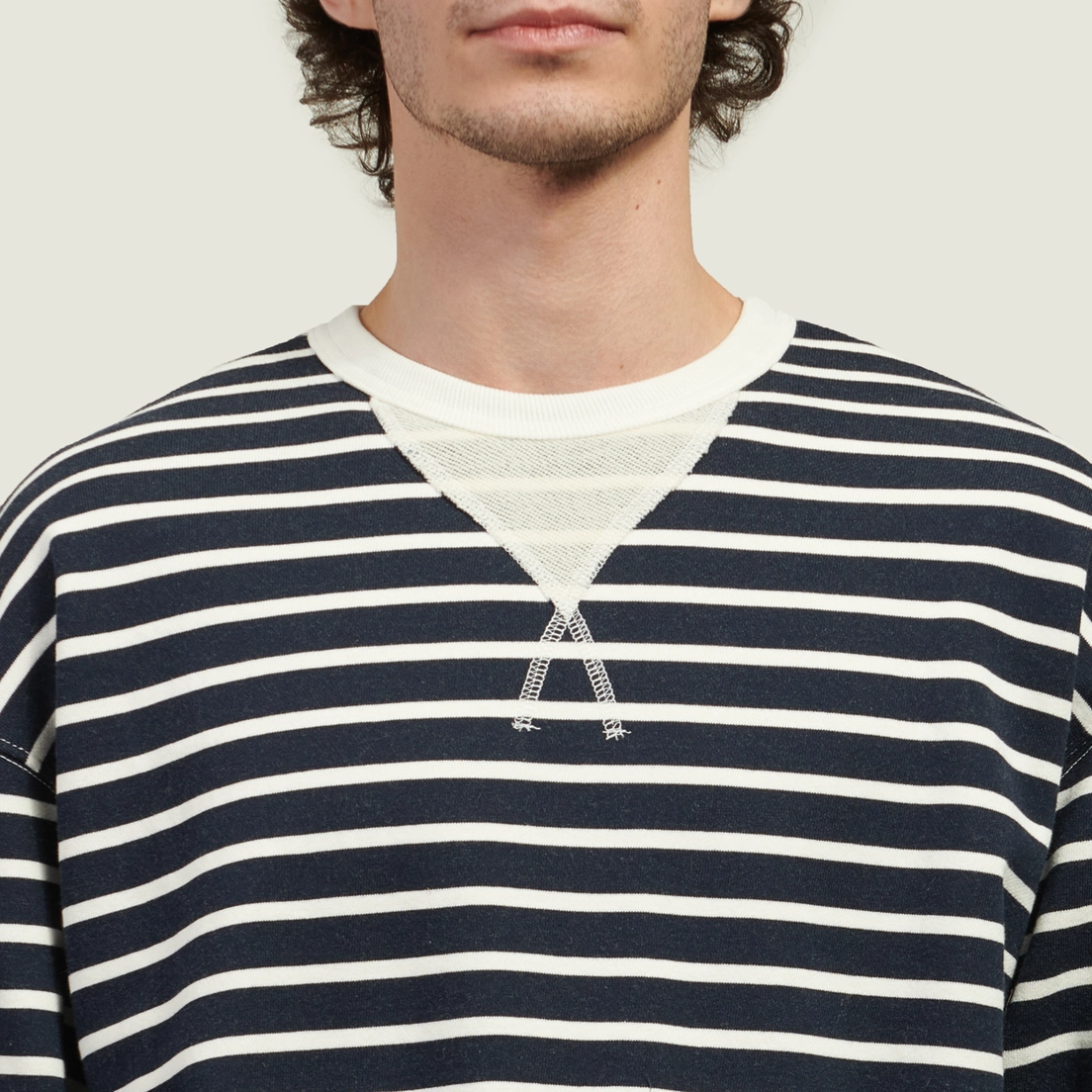 FrizmWORKS Мужской лонгслив Loop Patch Stripe