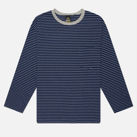 Мужской лонгслив FrizmWORKS Stripe Oversized Relax 003, цвет синий, размер L