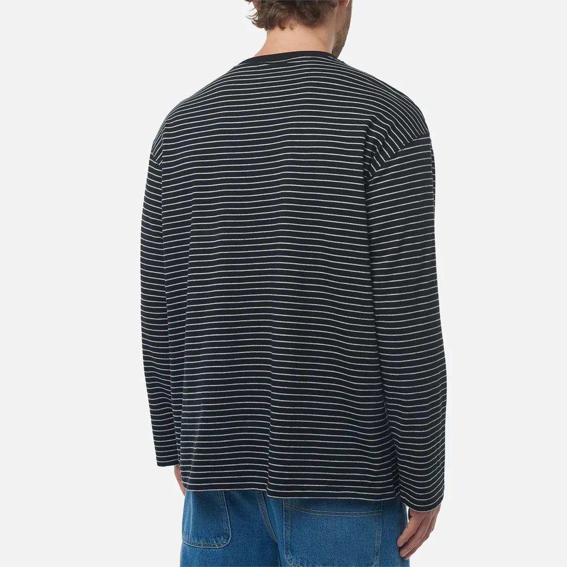 FrizmWORKS Мужской лонгслив Stripe Oversized Relax 003