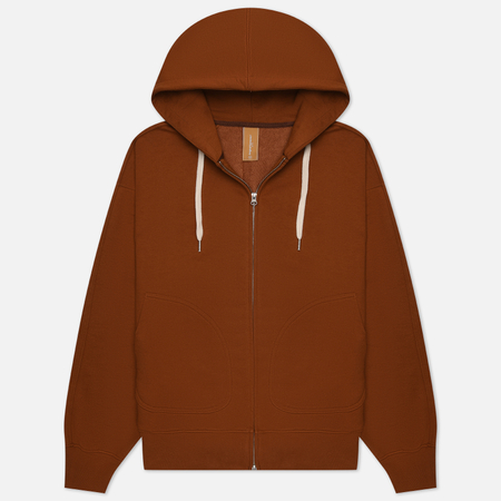 фото Мужская толстовка frizmworks og heavyweight hoodie zip up parka, цвет оранжевый, размер m