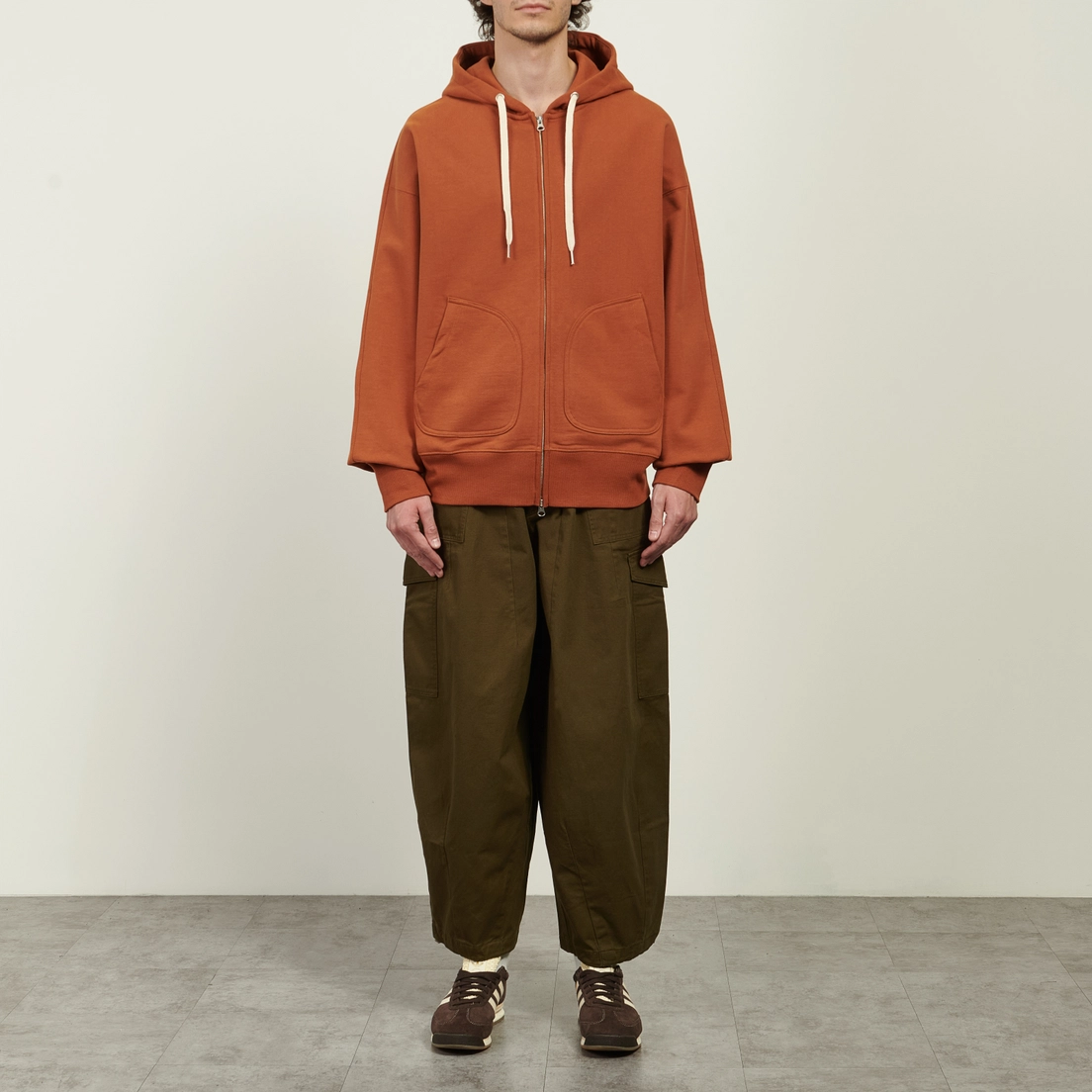 FrizmWORKS Мужская толстовка OG Heavyweight Hoodie Zip Up Parka