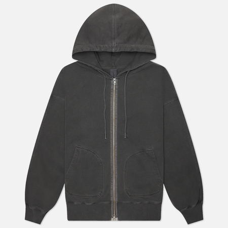 Мужская толстовка FrizmWORKS OG Pigment Dyeing Hoodie Zip Up Parka, цвет серый, размер S