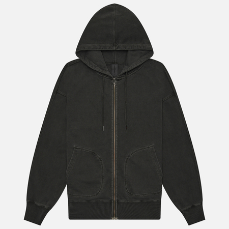 фото Мужская толстовка frizmworks og pigment dyeing hoodie zip up parka, цвет серый, размер m