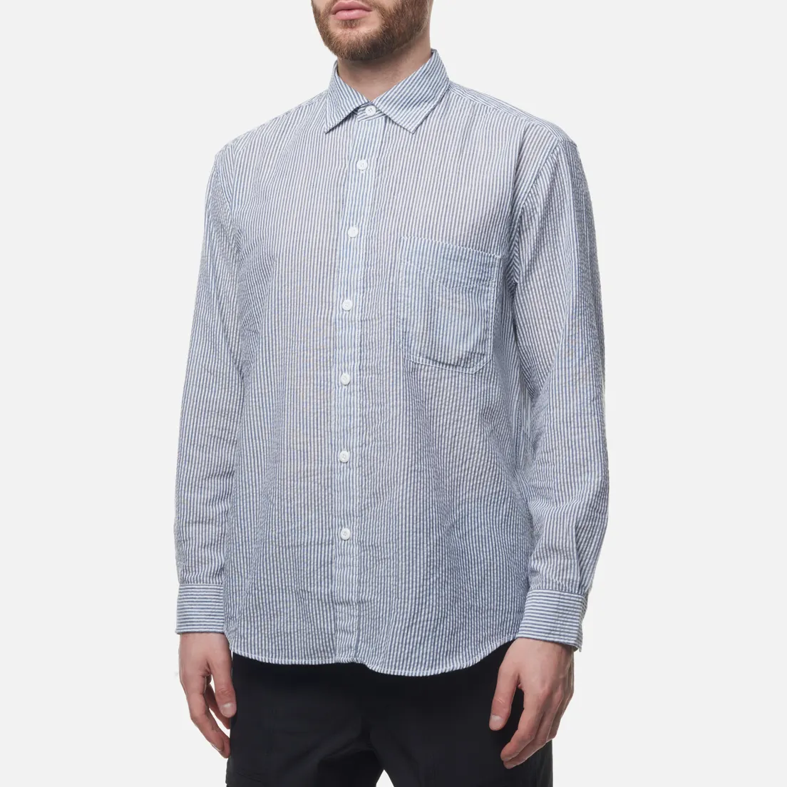 FrizmWORKS Мужская рубашка OG Stripe Seersucker