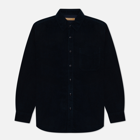 фото Мужская рубашка frizmworks og corduroy, цвет синий, размер xl