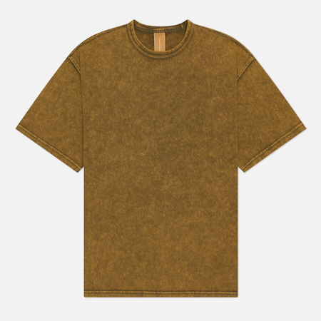 Мужская футболка FrizmWORKS OG Vintage Dyeing Half, цвет жёлтый, размер XL