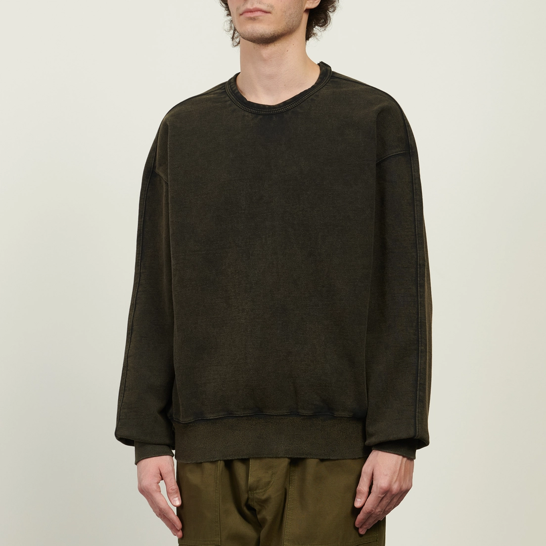 FrizmWORKS Мужская толстовка OG Vintage Dyeing Crew Neck