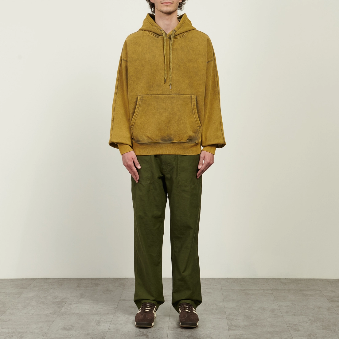 FrizmWORKS Мужская толстовка OG Vintage Dyeing Pullover Hoodie