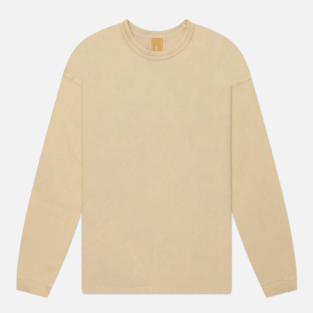 Мужской лонгслив FrizmWORKS OG Vintage Dyeing, цвет бежевый, размер M