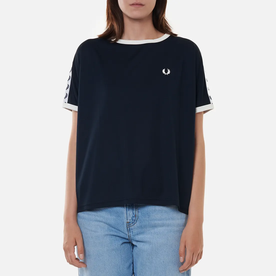 Fred Perry Женская футболка Boxy Taped Ringer