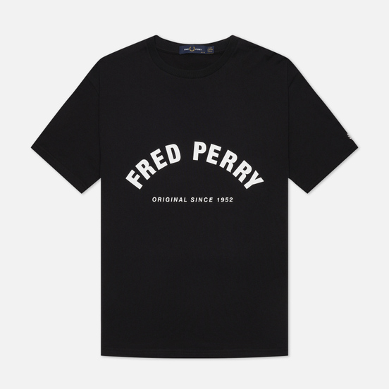 Женская футболка Fred Perry Arch Branded Black