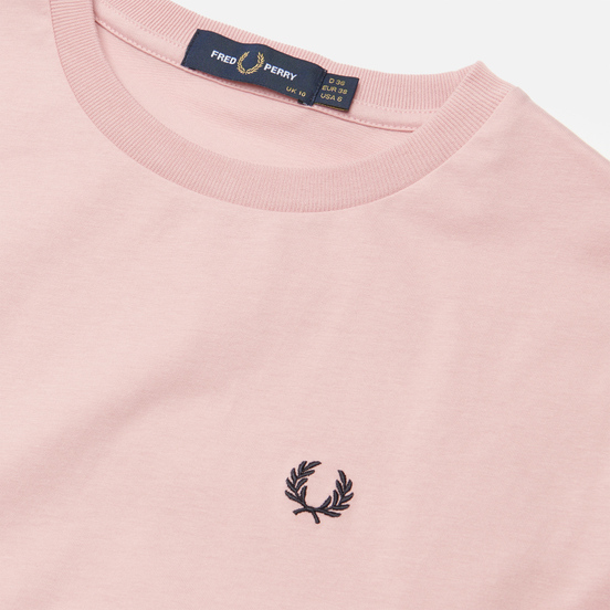 Женская футболка Fred Perry Crew Neck Chalky Pink