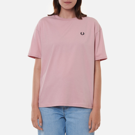 Женская футболка Fred Perry Crew Neck Chalky Pink