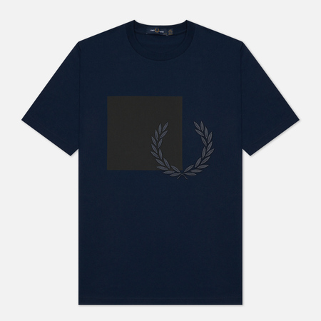 Женская футболка Fred Perry Printed Graphic, цвет синий, размер XXS