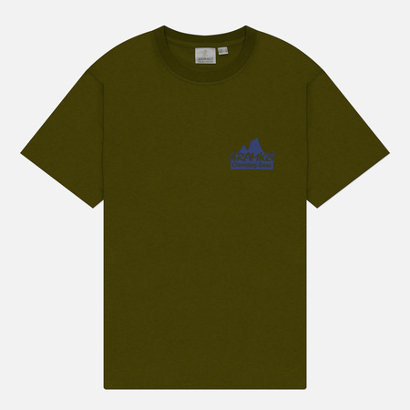 Мужская футболка Gramicci Climbing Gear, цвет зелёный, размер M