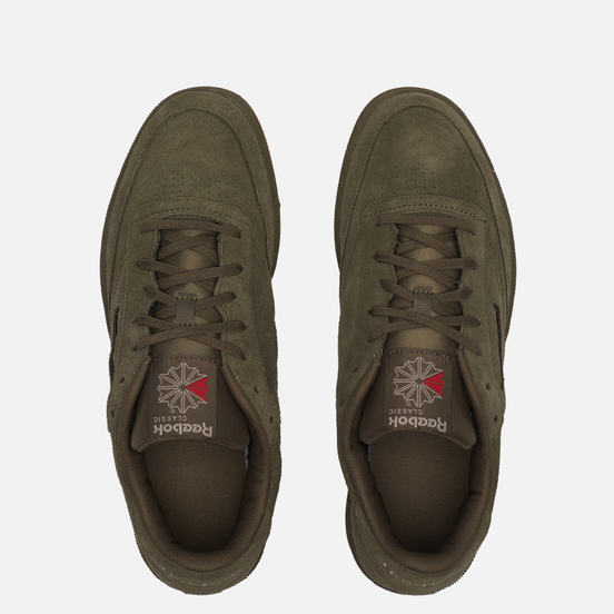 Кроссовки Reebok Club C 85 Army Green/Modern Beige/Reebok Rubber