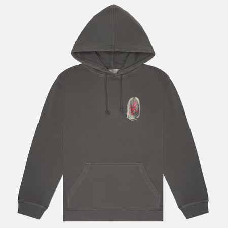Мужская толстовка Gramicci Thumbprint Hoodie, цвет серый, размер L