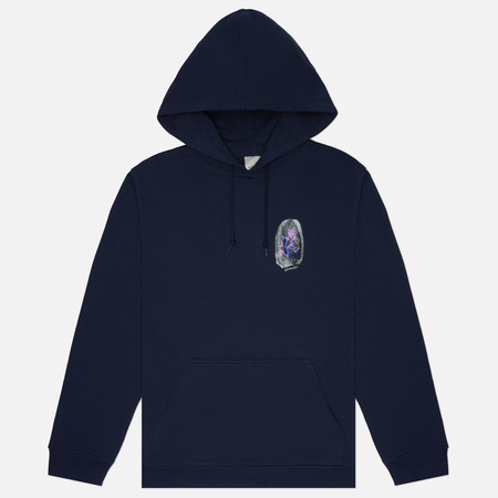 Мужская толстовка Gramicci Thumbprint Hoodie, цвет синий, размер S
