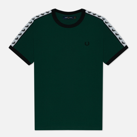 Женская футболка Fred Perry Laurel Sports Authentic Taped Ringer Ivy