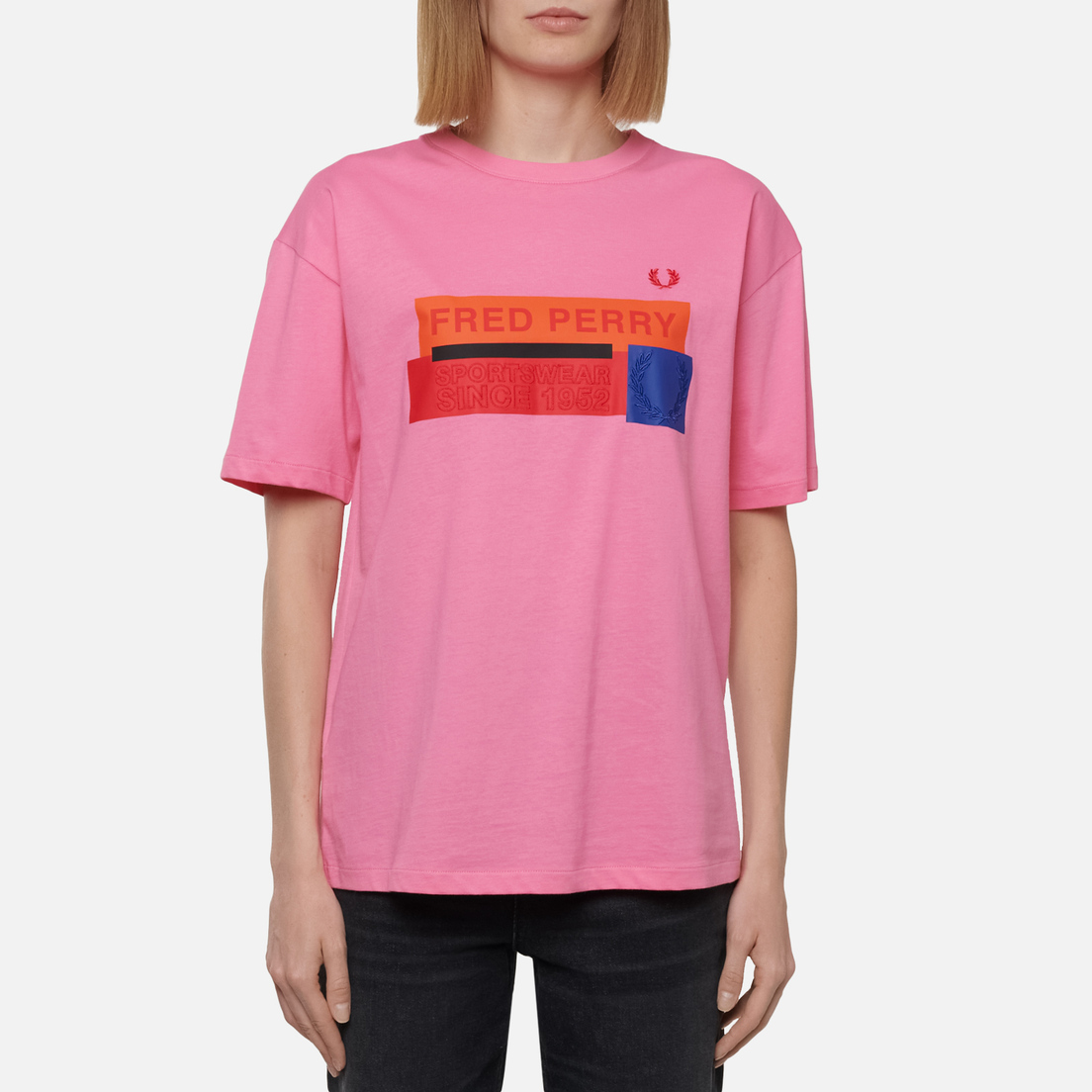 Fred Perry Женская футболка Colour Block Graphic Print
