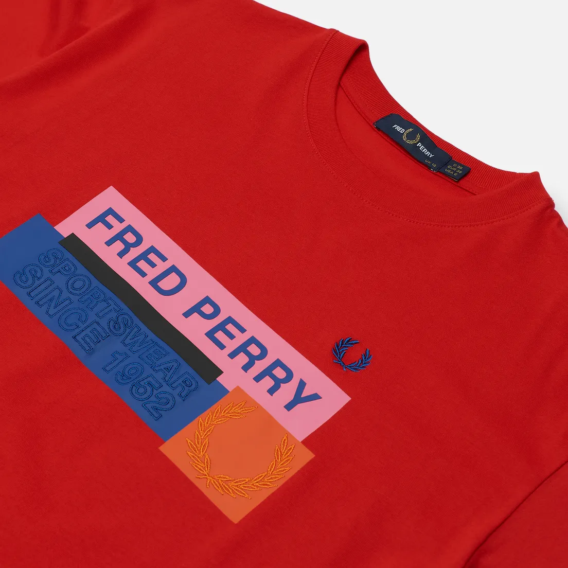 Fred Perry Женская футболка Colour Block Graphic Print