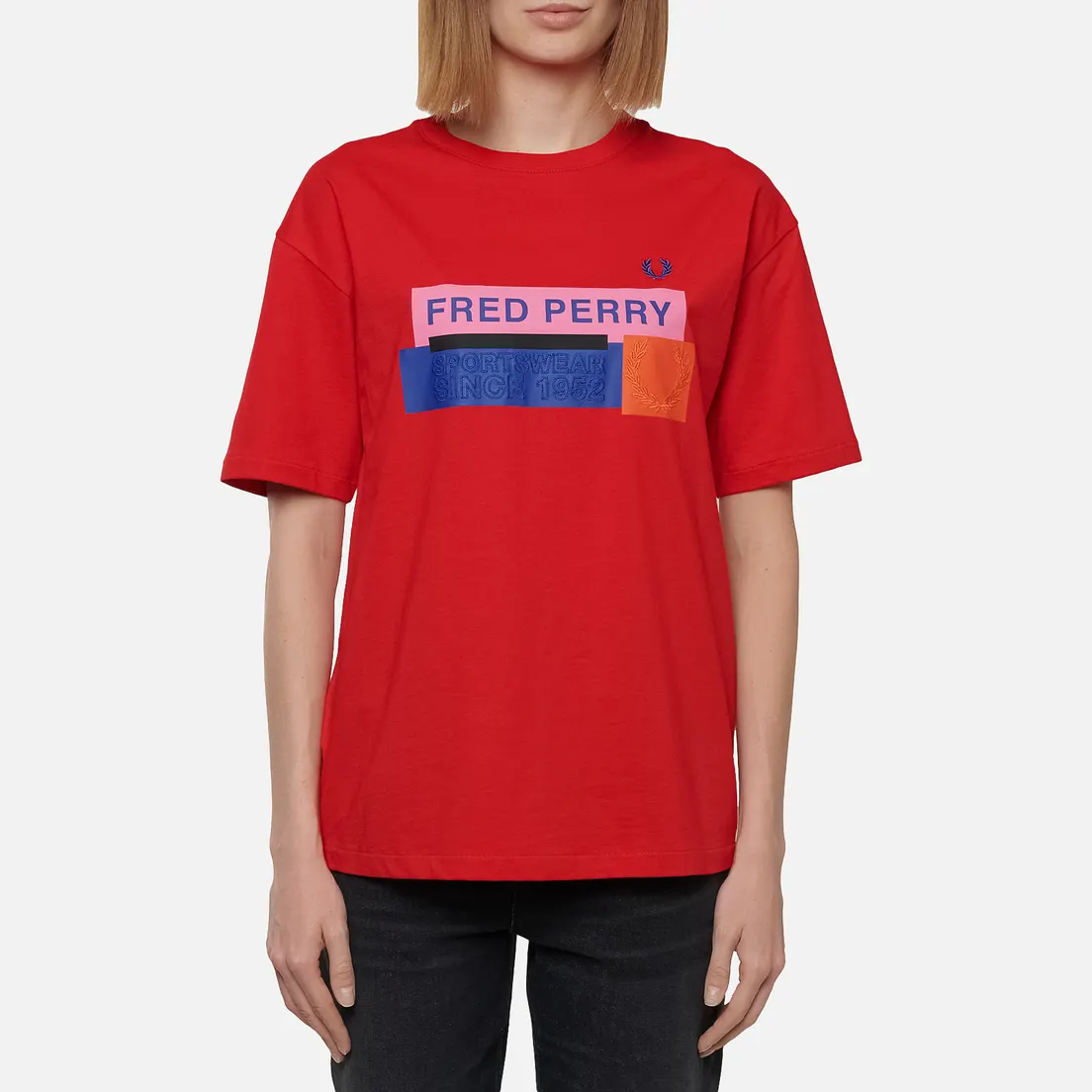 Fred Perry Женская футболка Colour Block Graphic Print
